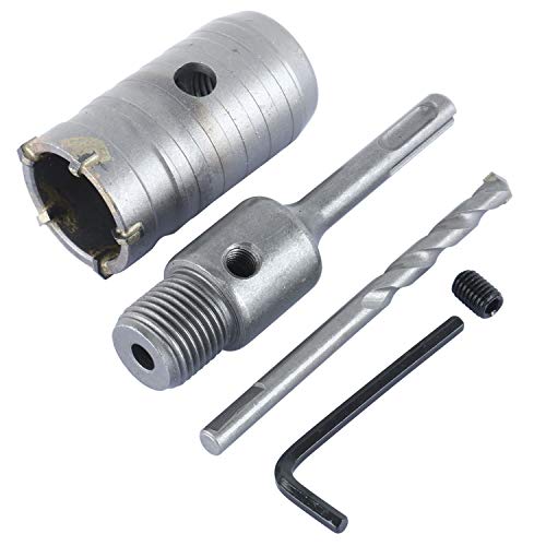 SDS Plus Shank Carbide Tip Hole Saw Drill Bit + Shaft Cutter Wall