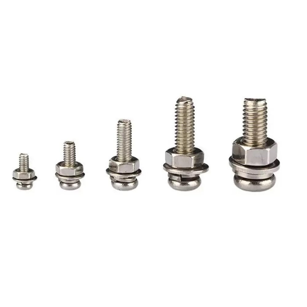 320pcs Metric Bolt Assortment Kit – M2, M2.5, M3, M4, M5 Cross Round Head Bolts for Bicycle, Furniture & Home or Business Fastening Needs