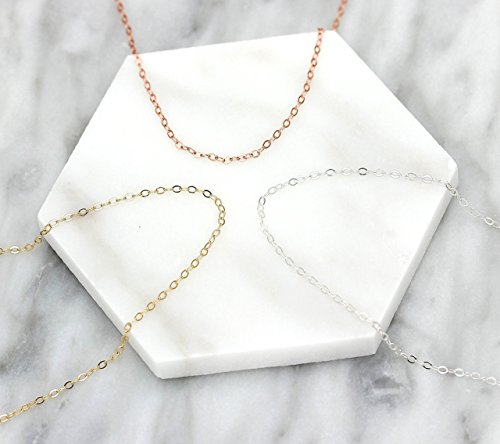 Delicate Thin Plain Chain Necklace 