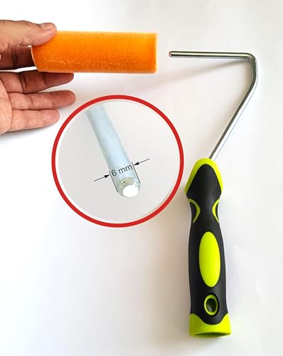 2 x Quercos Superflock Lackierwalze. Flock-Lackierwalze 11 cm beidseitig gerade Kanten für streifenfreie Lackierungen ohne Bläschenbildung. Ultrafeines Finish (Polyflock, 11 cm)