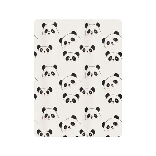 Drap de berceau en coton doux Pandas pour lit bébé - 3