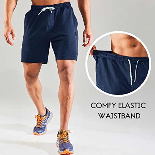 Haimont-Mens-Gym-Shorts-Stretch-Athletic-Shorts-with-Drawstring-Waist-for-Sports-Running-Fitness-Workout-Exercise-Navy-XL