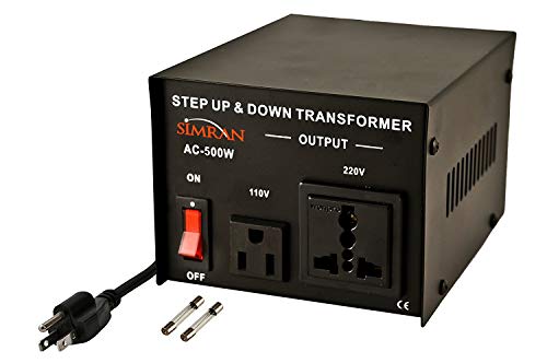 Simran AC-500 Step Up/Down Voltage Converter Transformer 110V/220V - 500 Watts (Limited Edition)