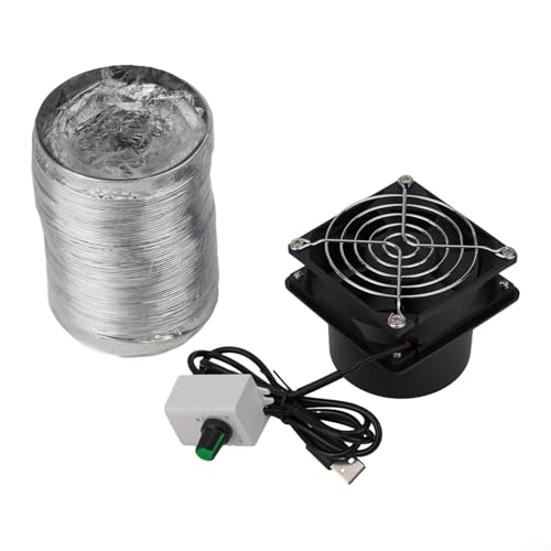 Feeshoppher Extractor de humos de soldadura con velocidad ajustable USB y tubo de conducto de 6 m/3 m/1 m para soldadura, soldadura, cocina o taller purificación de aire para eliminar daños