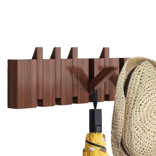 Perchero de madera de nogal negro de 45