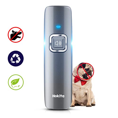 Hokita Anti Barking Device, Ultrasonic Dog Bark Deterrent & 2 in 1 Dog