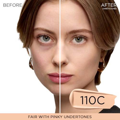 Image of Lancome Teint Idole Ultra Wear Natural Matte Foundation- Longwear, Medium-Full Coverage, Natural Finish, Waterproof & Hydrating - 110C (Fair Skin with Cool /Pinky Undertones), 1 Fl Oz