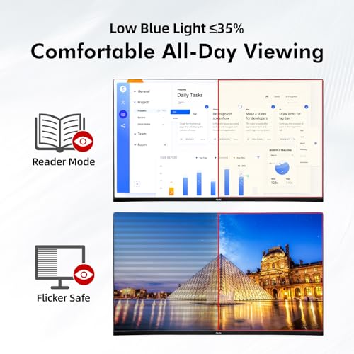 Image of Computer Monitor, 4K Computer Monitor (3840 x2160) up to 120Hz, Gaming Monitor 32 inch, Gaming Monitors w / 99% sRGB, AMD FreeSync, IPS Panel,Computer Monitors w / 1ms Display, VESA Mountable, Black