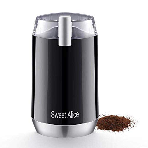 Sweet Alive Electric Coffee Grinder, 120V Powerful Stainless Steel Blade With large Grinding