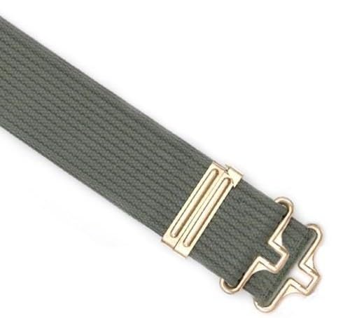 Pistol Belt, Olive Drab, Brass Hardware, Adj to 52