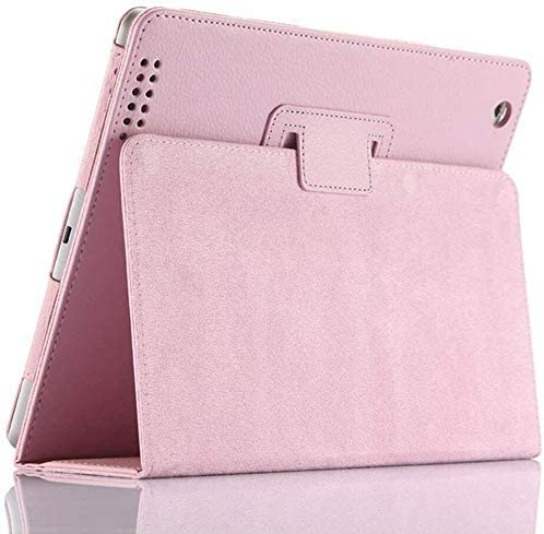 Leather Stand Flip Case Cover For Apple iPad Air 3, Pro 10.5, iPad 10.2 7th Generation (Hot Pink) - Image 2