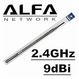 +9.5dBi Omni TurboTenna 2.4GHz WiFi antenna with RP-SMA for Netgear, Belkin, Buffalo, D-Link Routers & Adapters
