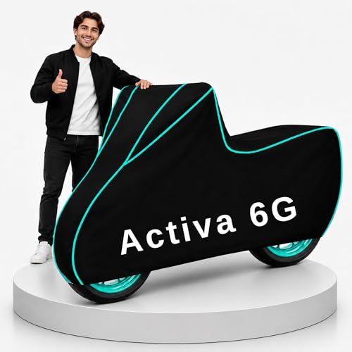 Image of My NEW Covers 100% Water Resistance Activa 6G Scooty Cover | Taffeta Body Cover for Rain & Sun | UV Protection, Dustproof, Scratch Resistant, Windproof, Heat Resistant, Vehicle Specific Fit