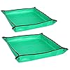 Plant Repotting Mat, opvouwbaar plantentransplantatie Tarp, draagbare indoor tuinmat, groen, 26,8 × 26,8 inch/68 × 68 cm…