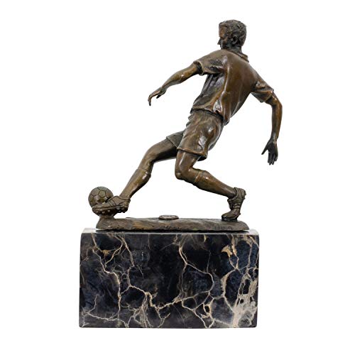 Aubaho Statuetta Calciatore Calcio 2,5kg Bronzo