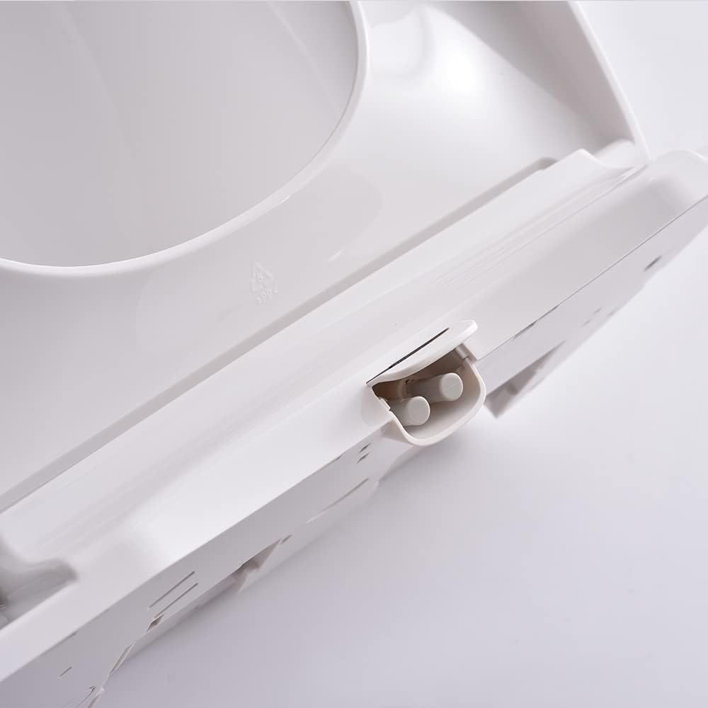 Elongated Bidet Seat, Dual Nozzles for Rear & Feminine Cleaning, Non Electric, Cold Water Only, Soft Closing