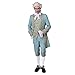 CosplayDiy Men's 18th Century Court Suit Colonial Victorian British Military Uniform Elegant Men's Rococo Costume L