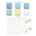 Charlie Banana Baby 2-in-1 Reusable Fleece Cloth Diapering System, Reusable and Washable, 6 Diapers and 12 Inserts, One Size, Unisex Pastel