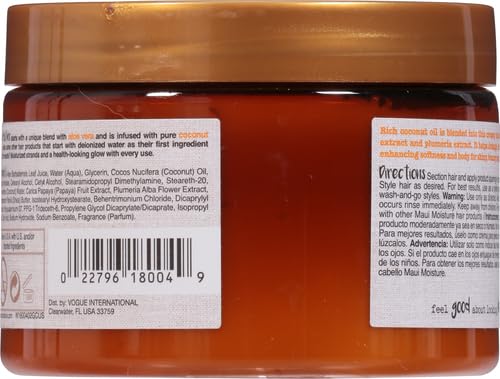 image for Maui Moisture Curl Quench + Coconut Oil Hydrating Curl Smoothie, Cream