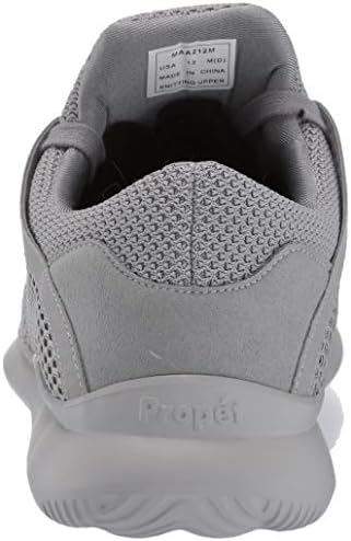 Propét Men's Viator DualKnit Sneaker, Grey,8 | Image 2
