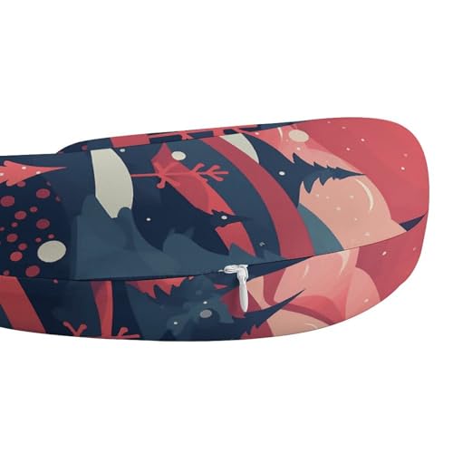 Almohada de viaje de espuma viscoelástica tamaño único miniatura 4