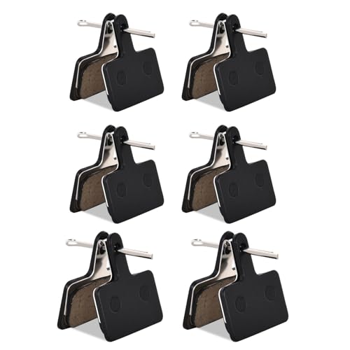 6 par okładzin hamulcowych do roweru, okładziny hamulcowe do rowerów Shimano B01S B03S B05S półmetaliczne klocki hamulcowe do rowerów Shimano MT200, MT400, MT500, 6 par