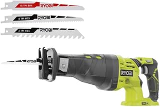 Pack RYOBI R18RS-0-18V One+ Reciprocating Saw without Battery or Charger Pack of 3 RAK3RBWM Special Reciprocating Saw Blades