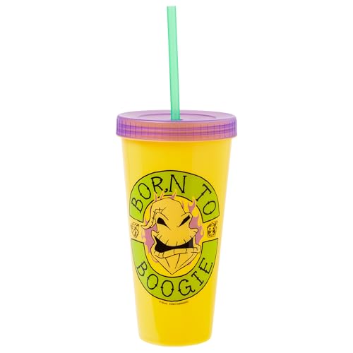 Image of Silver Buffalo Disney The Nightmare Before Christmas 48 Pack Color Change Plastic Tumblers Featuring Jack Skellington, Sally, Oogie Boogie, and Zero, 24 Ounces