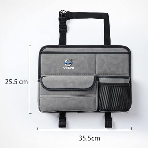 Boîte à mouchoirs voiture Volvo S90 porte-serviette gris