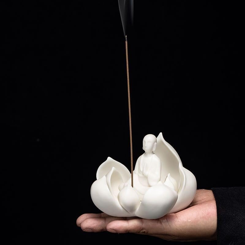 Incense Burner,Incense Stick Holder,Incense Holder Home Interior Zen Incense Line Incense Holder Small Ceramic Ornaments Incense Holder Incense Burner