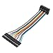 Aexit 2x8P Double Cables & Interconnects to 16P Single Row Female Head Jumper Wires Cables Pi for Cables Pic Breadboard