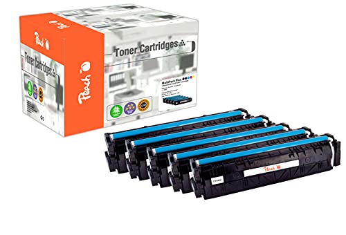 Peach 112207 Cartouche de Toner 5 pièce(s) Compatible Noir, Cyan, Magenta, Jaune