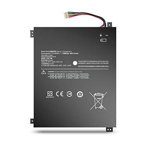 BatteryMon NB116 Battery Replacement for 100S-11IBY 80R2 Mini Laptop 5B10K37675-31.92Wh 3.8V