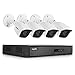 Produktbild SANNCE Überwachungskamera Set System Videoüberwachung CCTV 4-Kanal 1080P 1MP AHD DVR Rekorder Überwachungskamera Outdoor Bulletkameras mit 4 1080P innen/Außen IR Nachtsicht Bewegungsmelder