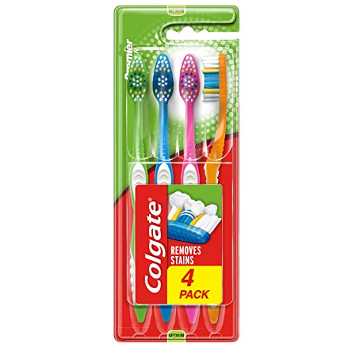 A - Z Colgate Toothbrush Premier Clean 4 Pack White