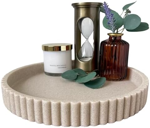 OAKOA Decorative Tray for Decor - Coffee Table Tray for Living Ro...