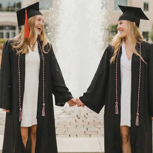 Image of GraduationMall Graduation Honor Cord 68 inch MaroonWhite