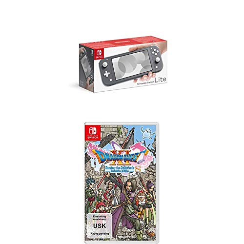 Nintendo Switch Lite, Standard, grau + Dragon Quest XI S: Streiter des Schicksals - Definitive Edition [Nintendo Switch]