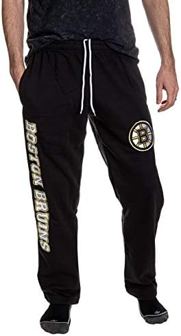 Calhoun NHL Men's Premium Fleece Official Team Sweatpants (Boston Bruins, X-Large)