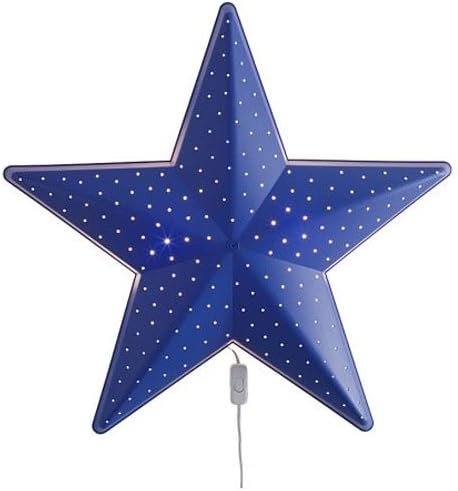 Children's Blue Star Nursery Wall Decor - Night Lamp - Bulb is Included