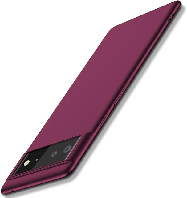 X-level Google Pixel 6 Pro Case, [Guardian Series] Ultra Thin Slim Soft Flexible TPU Bumper Matt Finish Protective Phone Cover Case for Google Pixel 6 Pro - Wine red