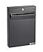 AdirOffice Wall Mount Drop Box - Heavy Duty Secured Storage with Lock - for Commercial Home Office or Business Use (Black)