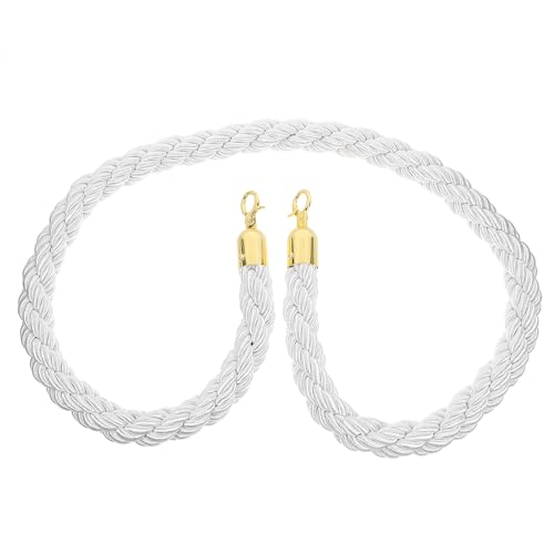 Corde Tressée pour Barrière en Acier Inoxydable Finition Or pour Poteau
