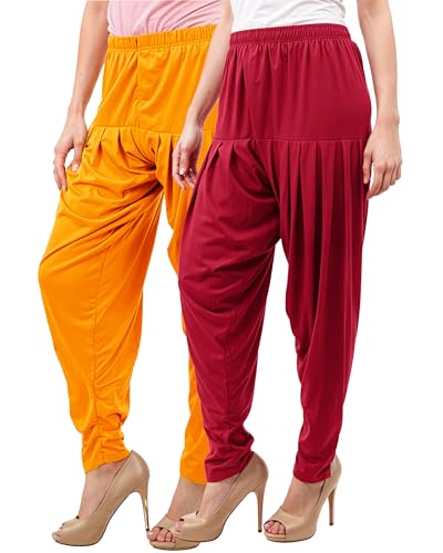 Image of Buy That Trendz Patiala Salwar for Women Relaxed Fit Viscose Patiyala Salwar Harem Bottom Pants