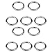 LJQSS Accessoires d'escaladeSécurité 10pcs / Set 30mm Bague Boucle de Verrouillage du Mousqueton Zinc Alliage Rond Carabiner Spring Clips Spring Clips Crochet Boucle de Portefeuille Lumière
