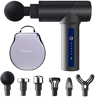 Percussion Massage Gun, Sportneer Deep Tissue Muscle Massager for Athletes,Deep Relaxation,Sore Muscle Pain