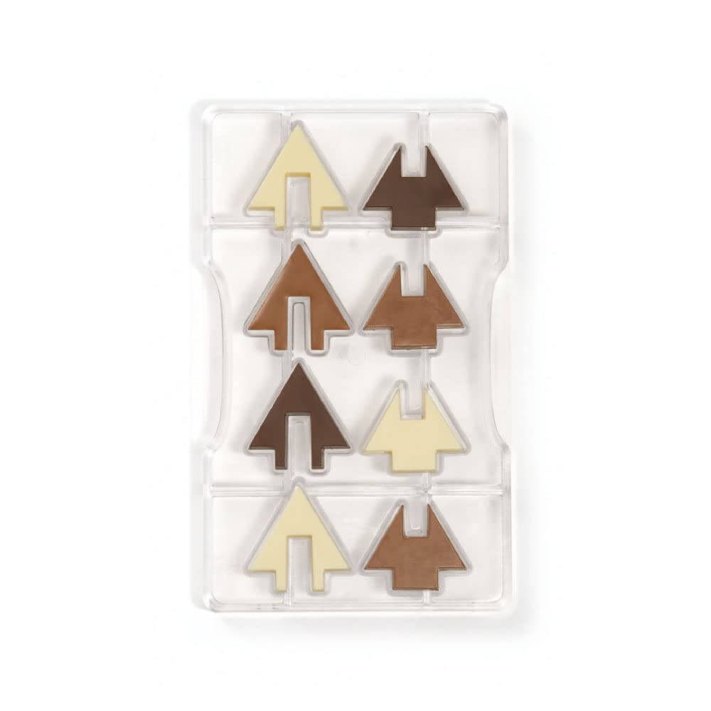 DECORA Interlocking Fir Chocolate Mould, polycarbonate, 20 x 12 x 2.3 cm