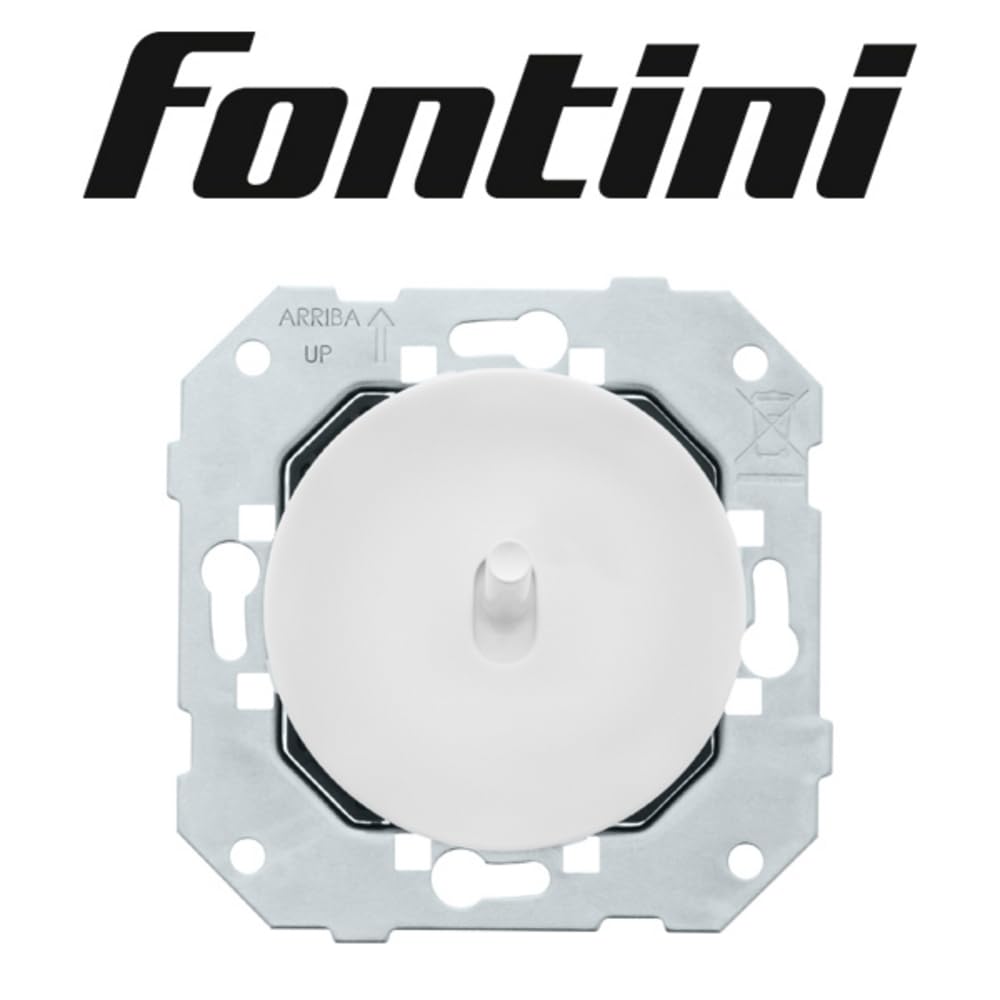 FONTINI - Bouton poussoir - BLANC GLOSSY DOM