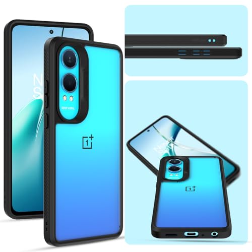 Image of KAPAVER Impulse Series Back Cover Case for OnePlus Nord CE 4 Lite (TPU+PC) (Black)