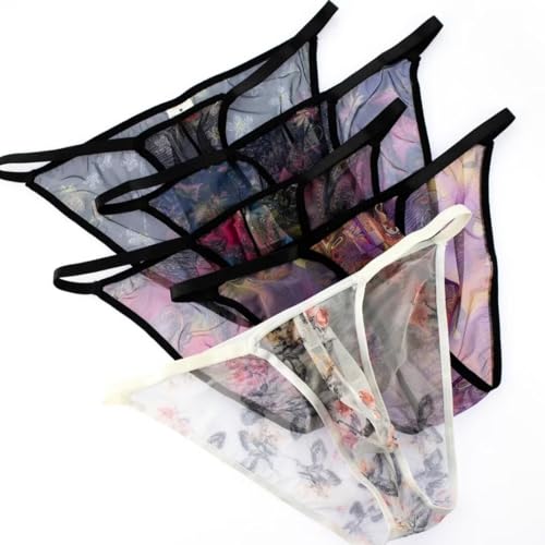 Men Sexy Underwear Briefs Low Waist Breathable Mens Briefs Bikini U Convex Pouch Elastic Male Pantie